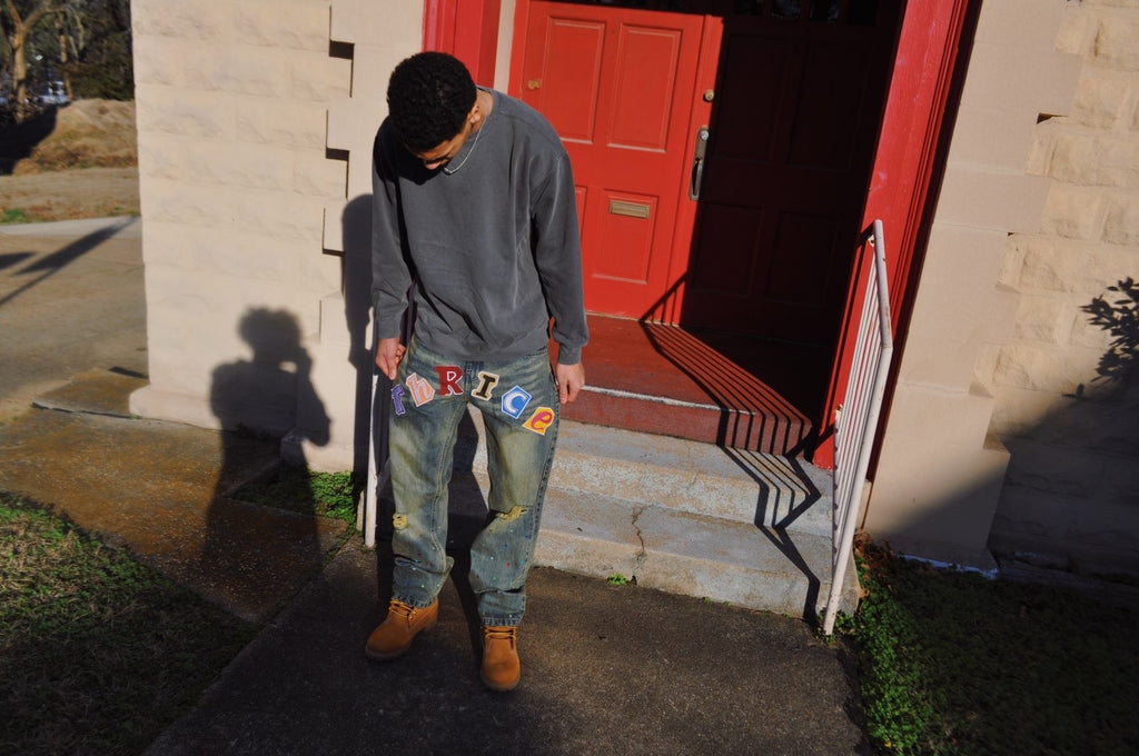 THRICE Vintage Patchwork Jeans